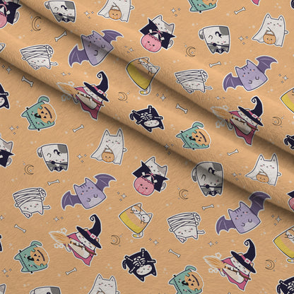 Pastel Spiderwebs Pattern 8 Minky Fabric