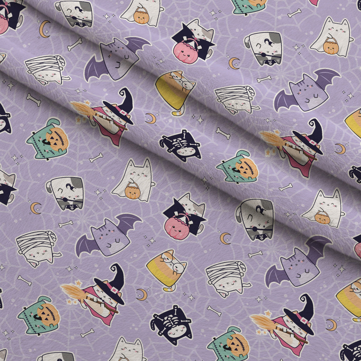 Pastel Spiderwebs Pattern 9 Minky Fabric