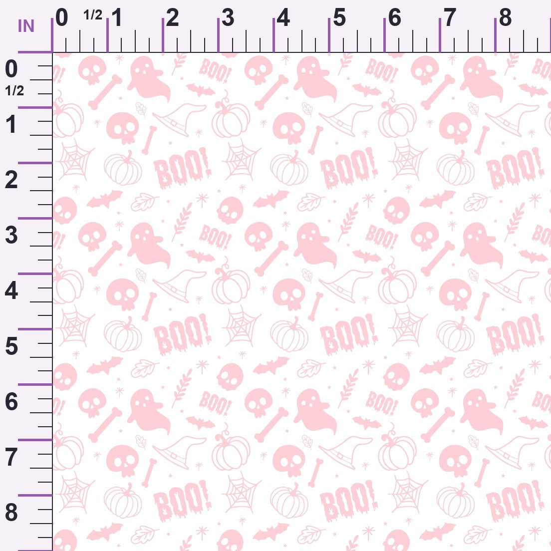 Pastel Spooks Pattern 2 Minky Fabric