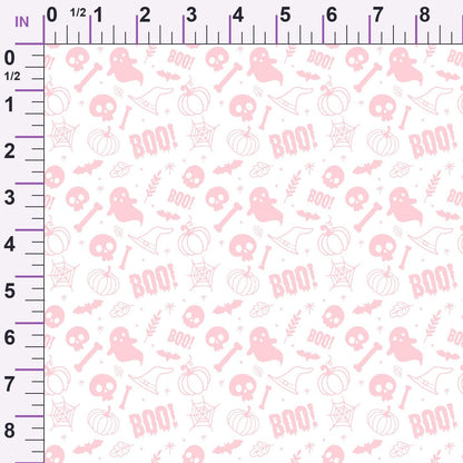Pastel Spooks Pattern 2 Minky Fabric