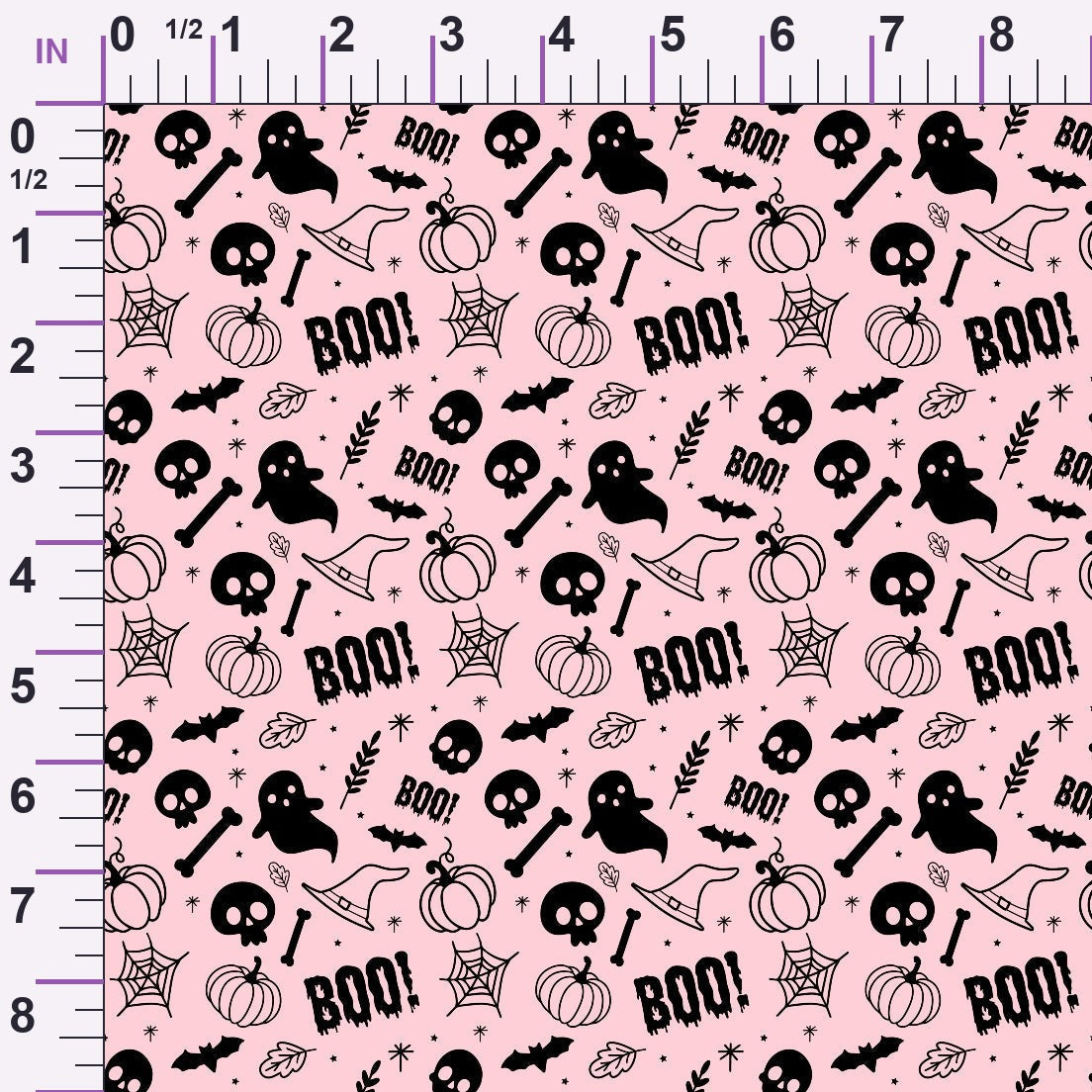 Pastel Spooks Pattern 3 Minky Fabric