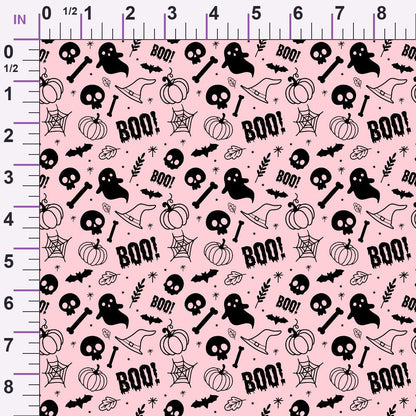 Pastel Spooks Pattern 3 Minky Fabric
