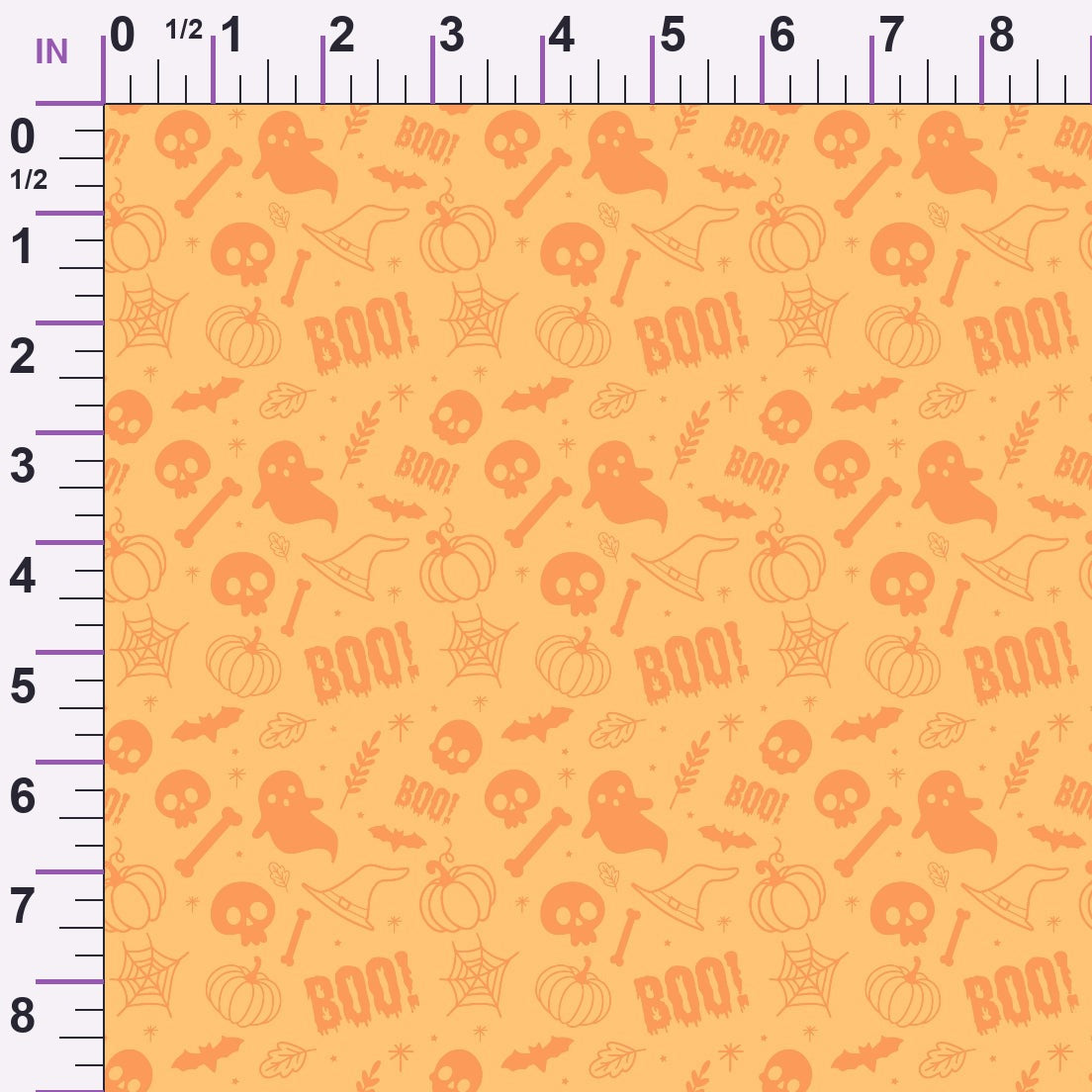 Pastel Spooks Pattern 4 Minky Fabric