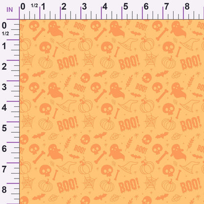 Pastel Spooks Pattern 4 Minky Fabric
