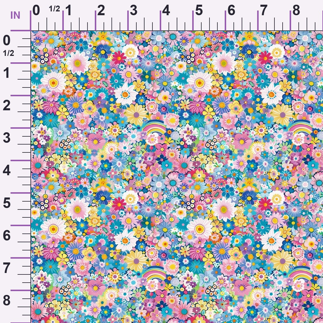 Pastel Sweethearts Pattern 3 Minky Fabric