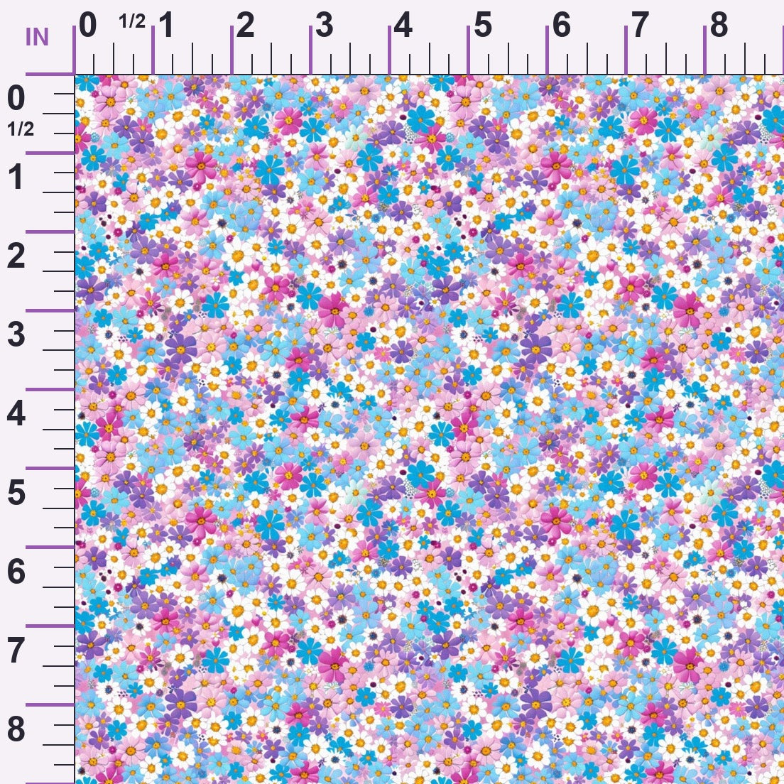 Pastel Sweethearts Pattern 4 Minky Fabric