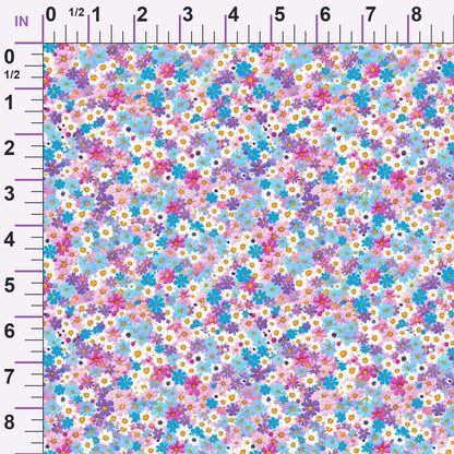 Pastel Sweethearts Pattern 4 Minky Fabric