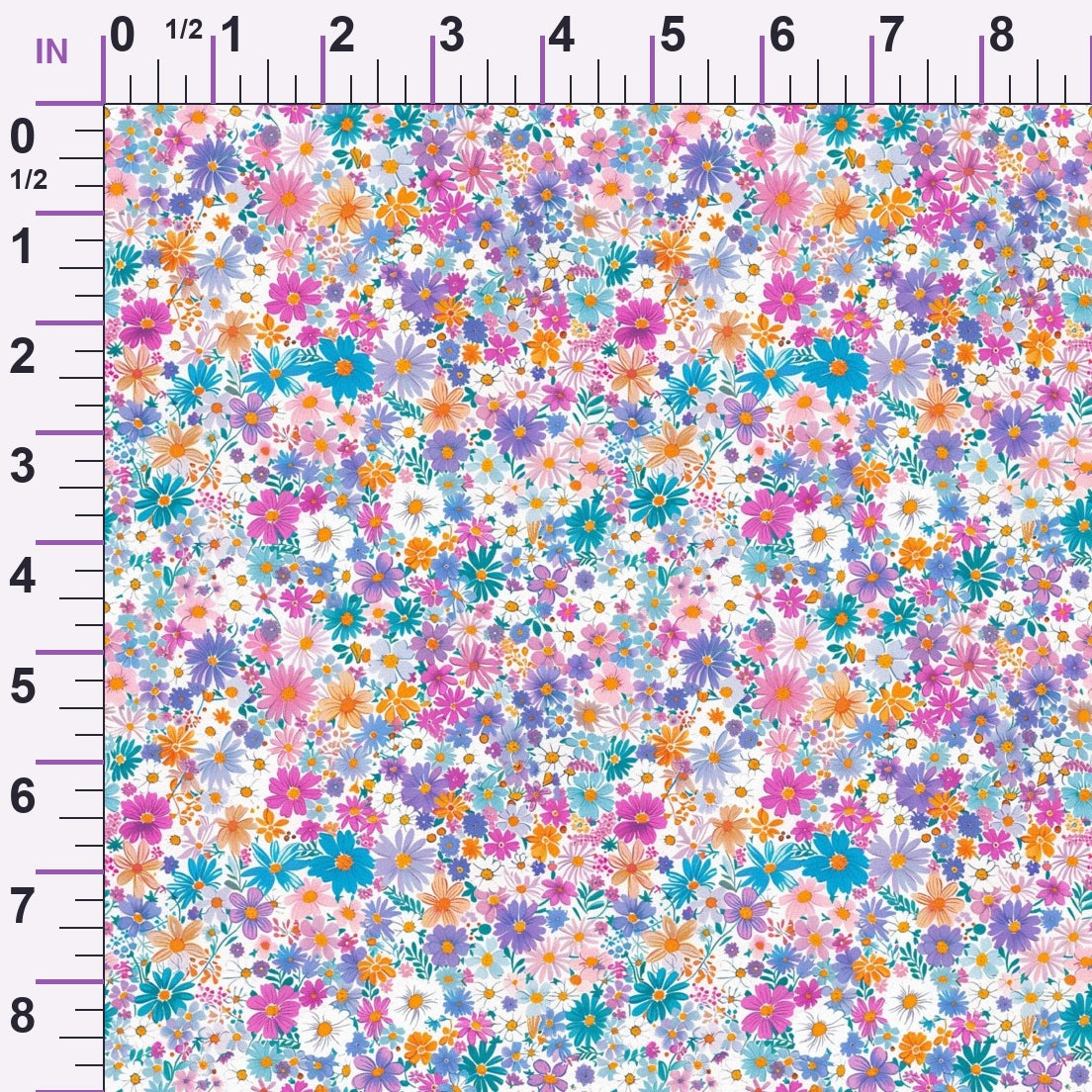 Pastel Sweethearts Pattern 6 Minky Fabric