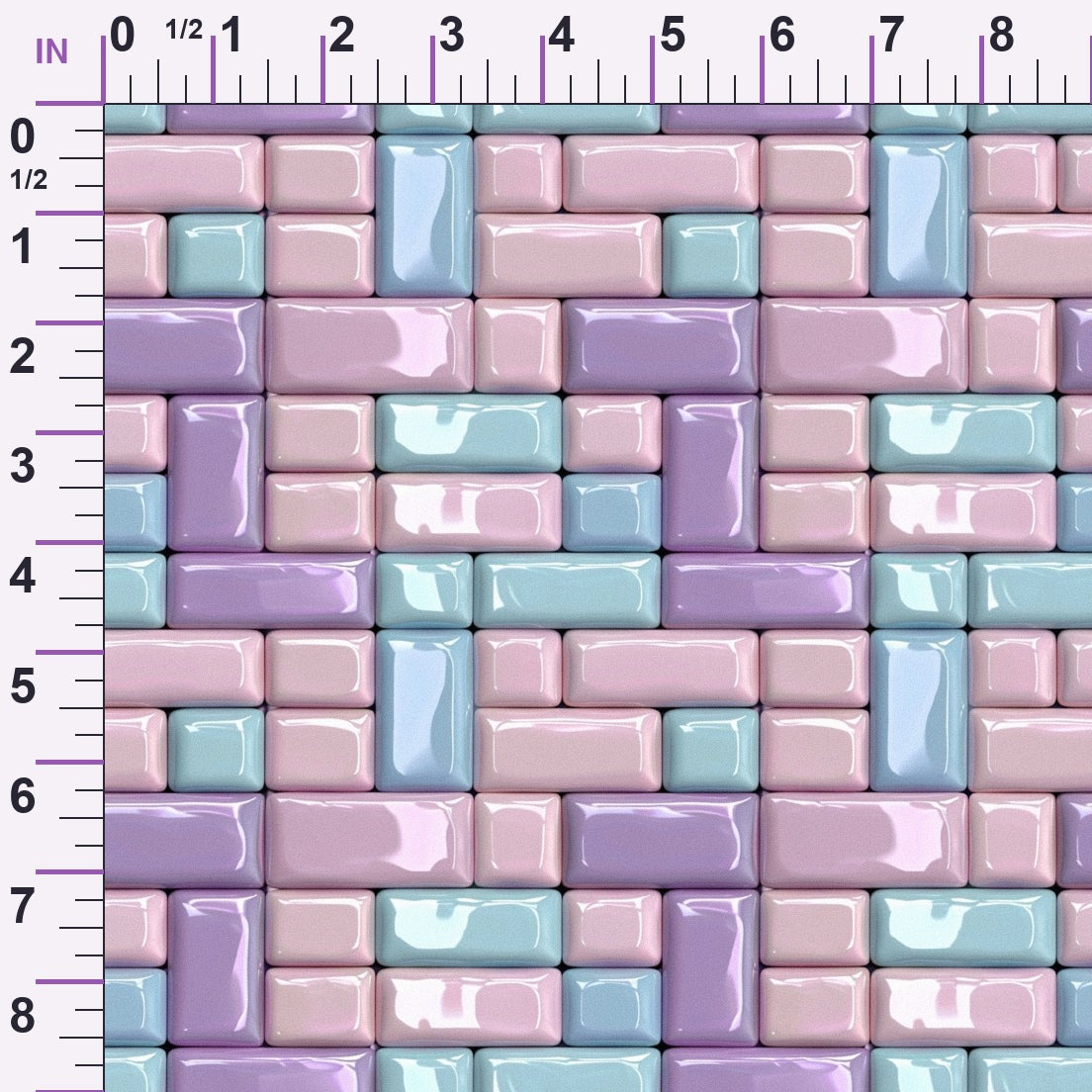 Pastel Sweethearts Pattern 8 Minky Fabric