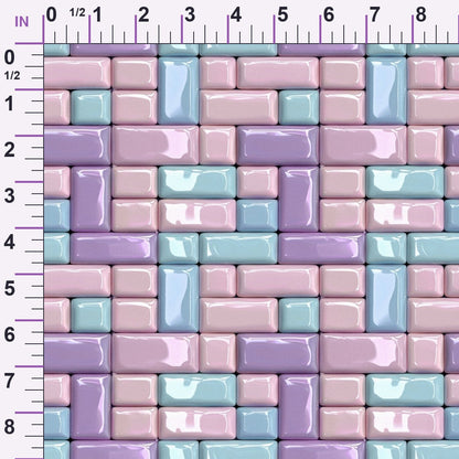 Pastel Sweethearts Pattern 8 Minky Fabric