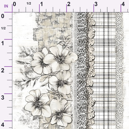 Patchwork Posies Pattern 10 Minky Fabric