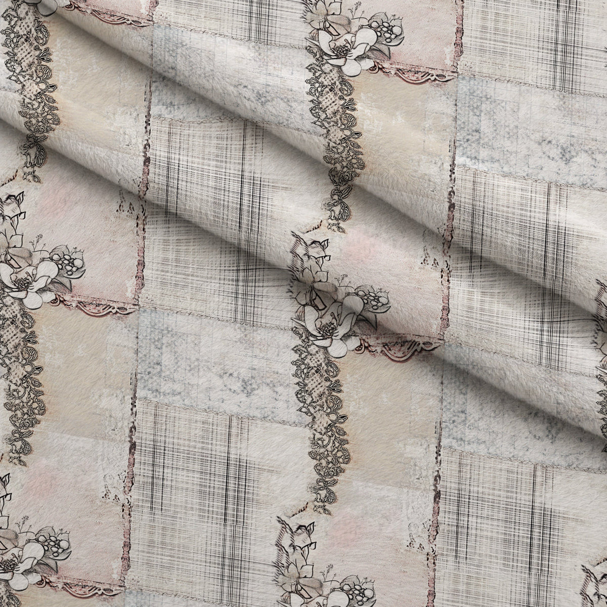 Patchwork Posies Pattern 11 Minky Fabric