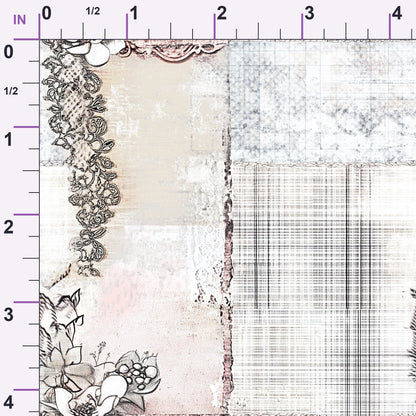 Patchwork Posies Pattern 11 Minky Fabric