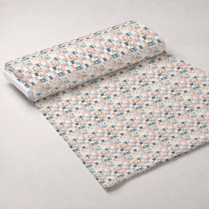 Patchwork Posies Pattern 12 Minky Fabric