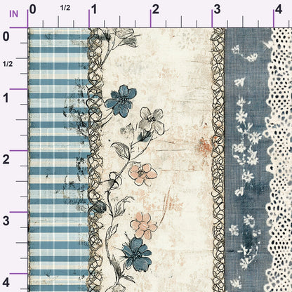 Patchwork Posies Pattern 13 Minky Fabric