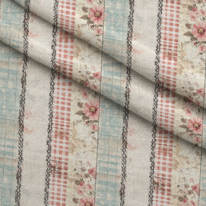 Patchwork Posies Pattern 14 Minky Fabric