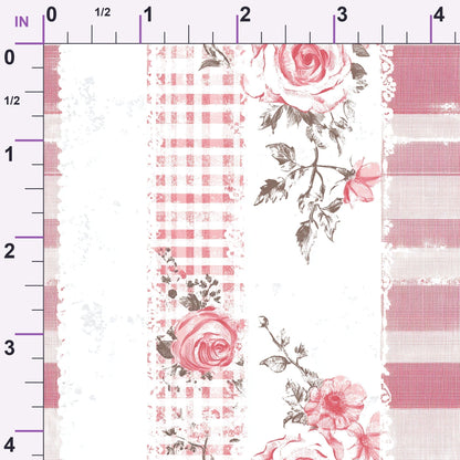 Patchwork Posies Pattern 15 Minky Fabric