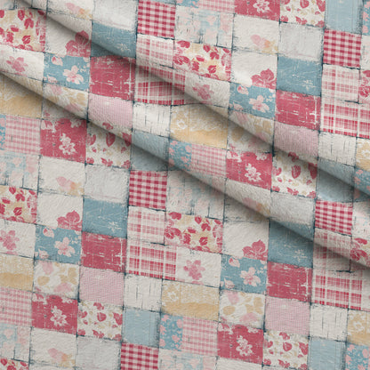 Patchwork Posies Pattern 16 Minky Fabric