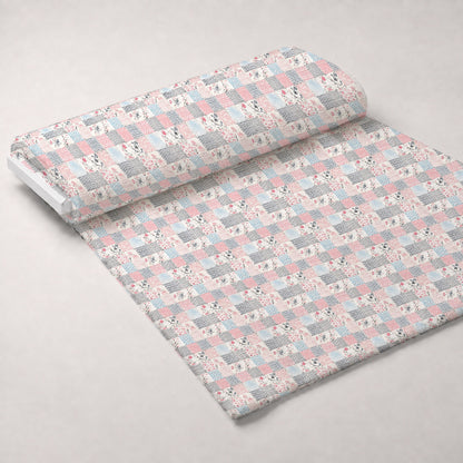 Patchwork Posies Pattern 17 Minky Fabric