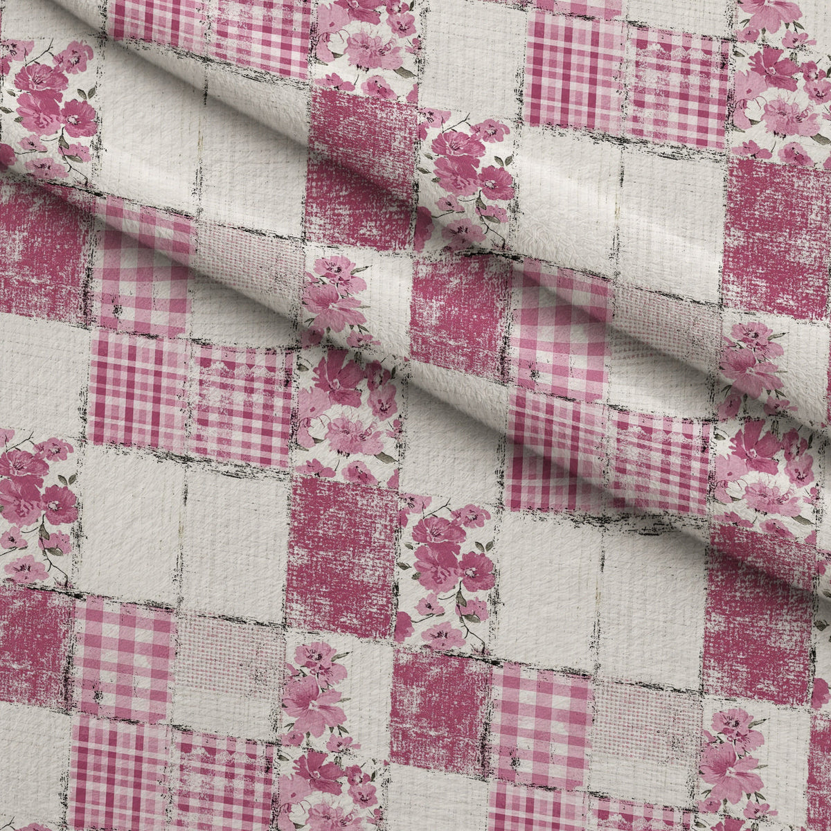 Patchwork Posies Pattern 18 Minky Fabric