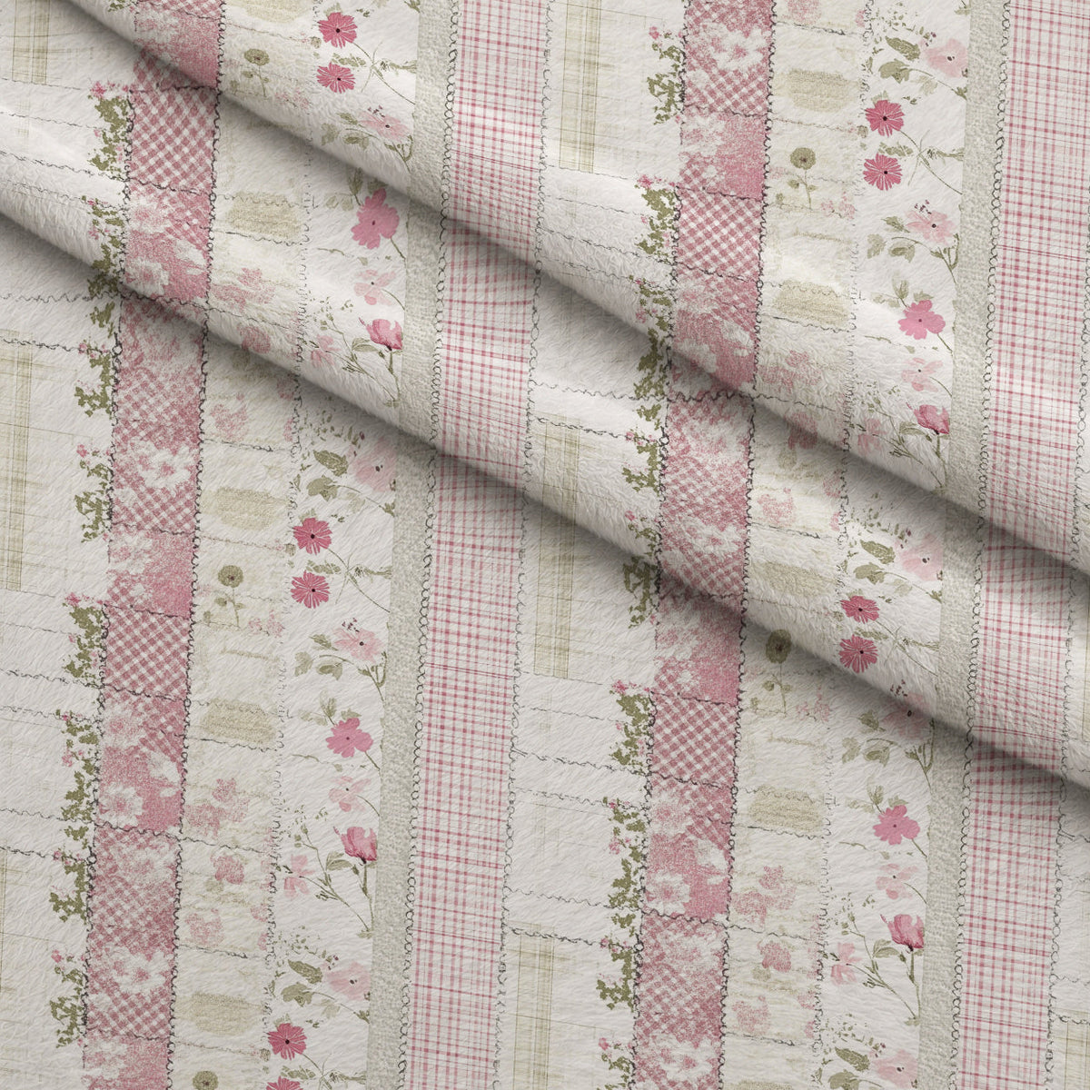 Patchwork Posies Pattern 19 Minky Fabric