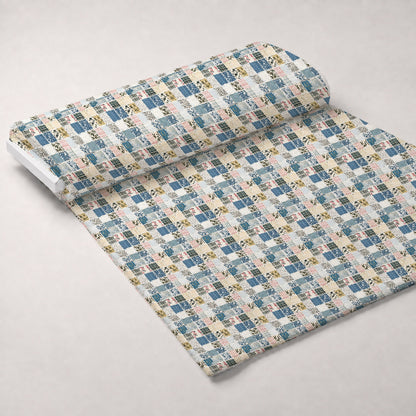 Patchwork Posies Pattern 2 Minky Fabric