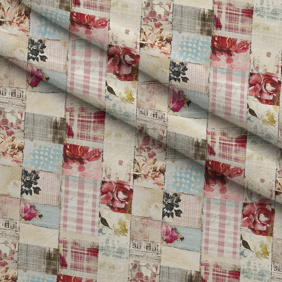 Patchwork Posies Pattern 20 Minky Fabric