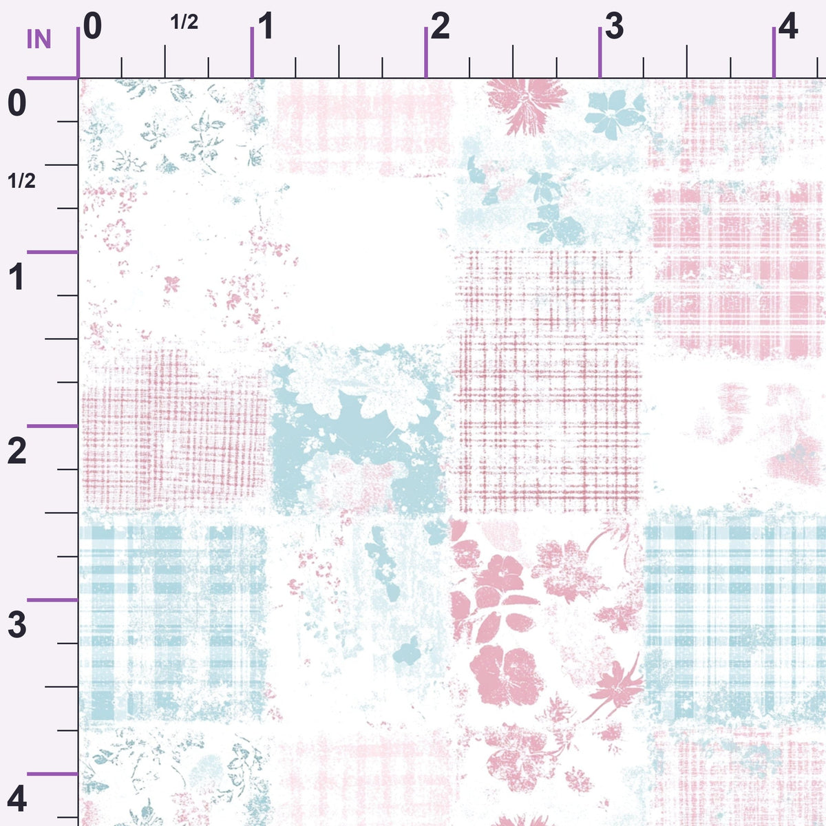 Patchwork Posies Pattern 21 Minky Fabric