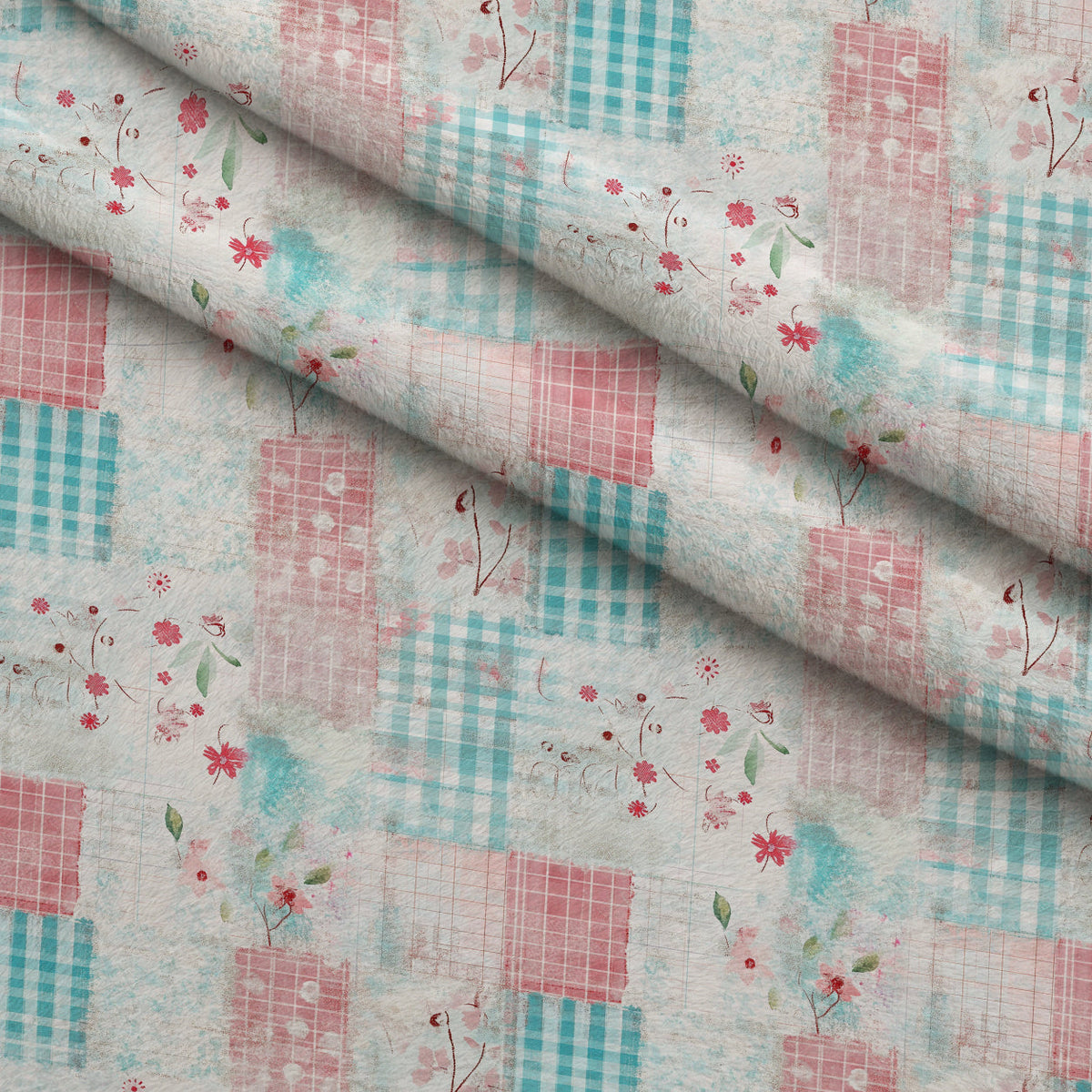 Patchwork Posies Pattern 22 Minky Fabric