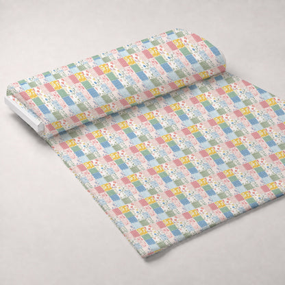 Patchwork Posies Pattern 24 Minky Fabric