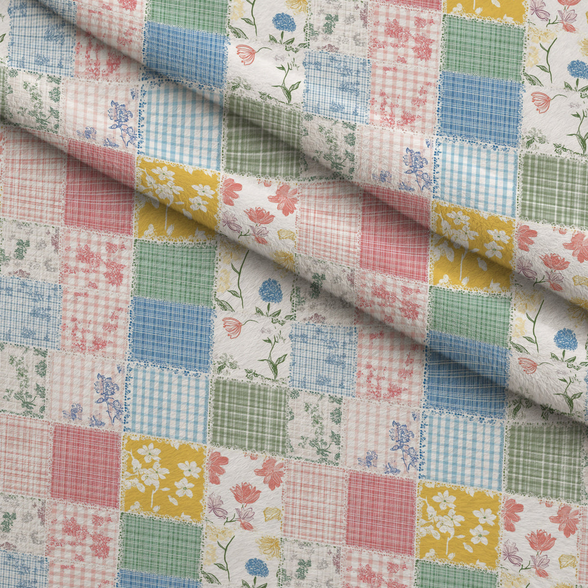 Patchwork Posies Pattern 24 Minky Fabric