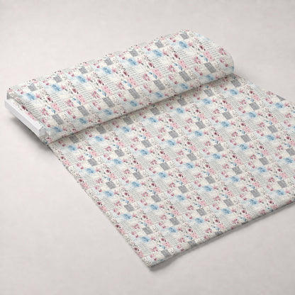 Patchwork Posies Pattern 5 Minky Fabric