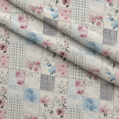 Patchwork Posies Pattern 5 Minky Fabric