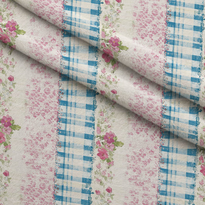 Patchwork Posies Pattern 6 Minky Fabric