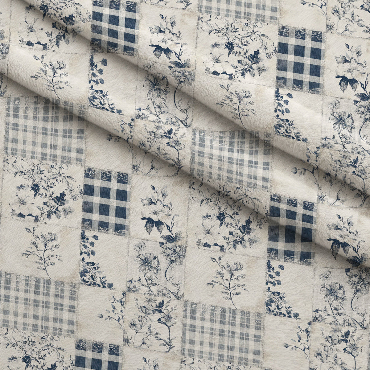 Patchwork Posies Pattern 8 Minky Fabric
