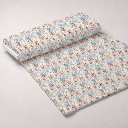 Patchwork Posies Pattern 9 Minky Fabric