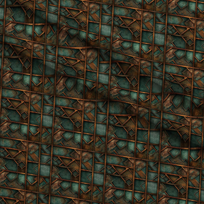 Patina Forge Pattern 7 Minky Fabric