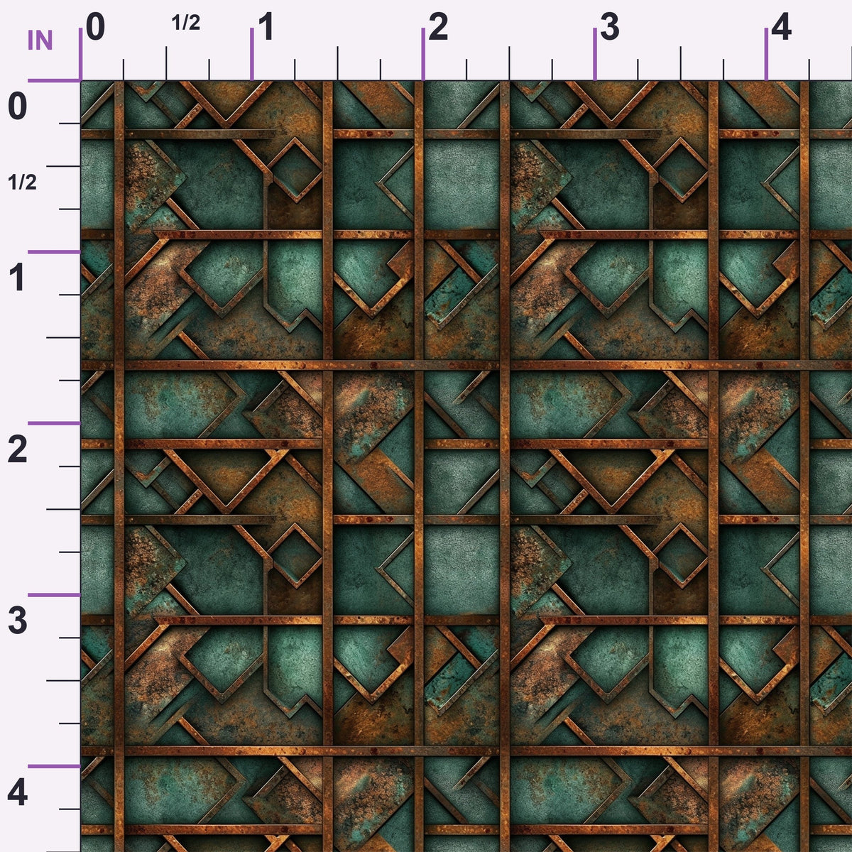 Patina Forge Pattern 7 Minky Fabric