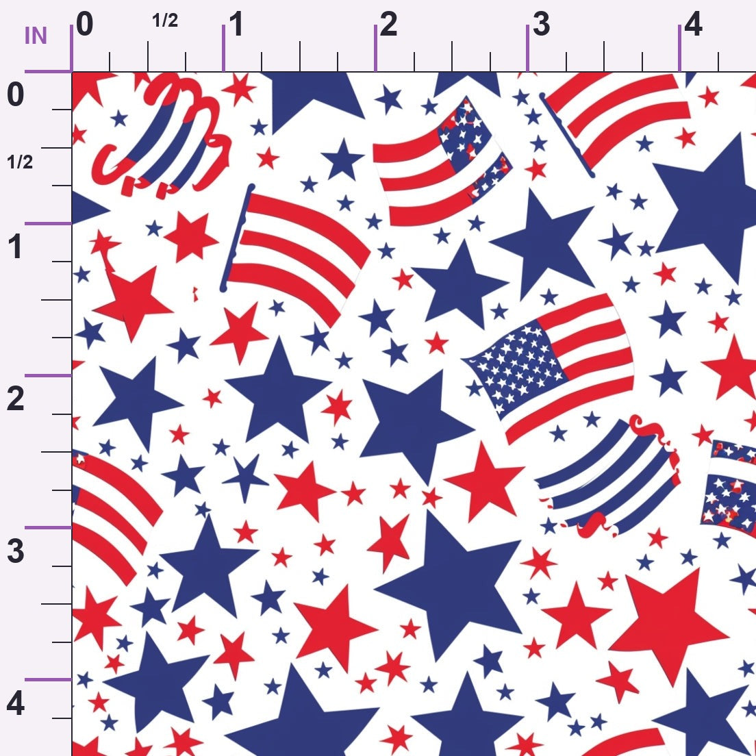 Patriotic Pattern 20 Minky Fabric