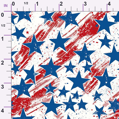 Patriotic Pattern 23 Minky Fabric