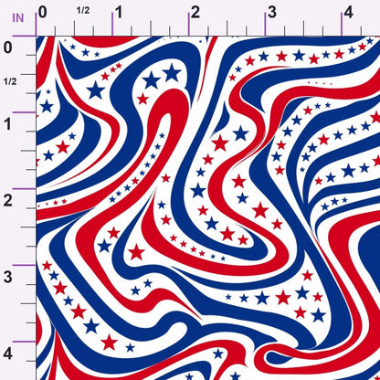 Patriotic Pattern 24 Minky Fabric