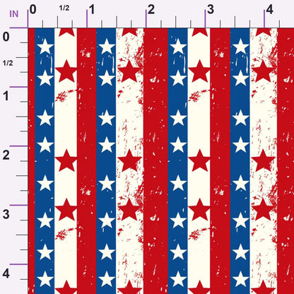 Patriotic Pattern 4 Minky Fabric
