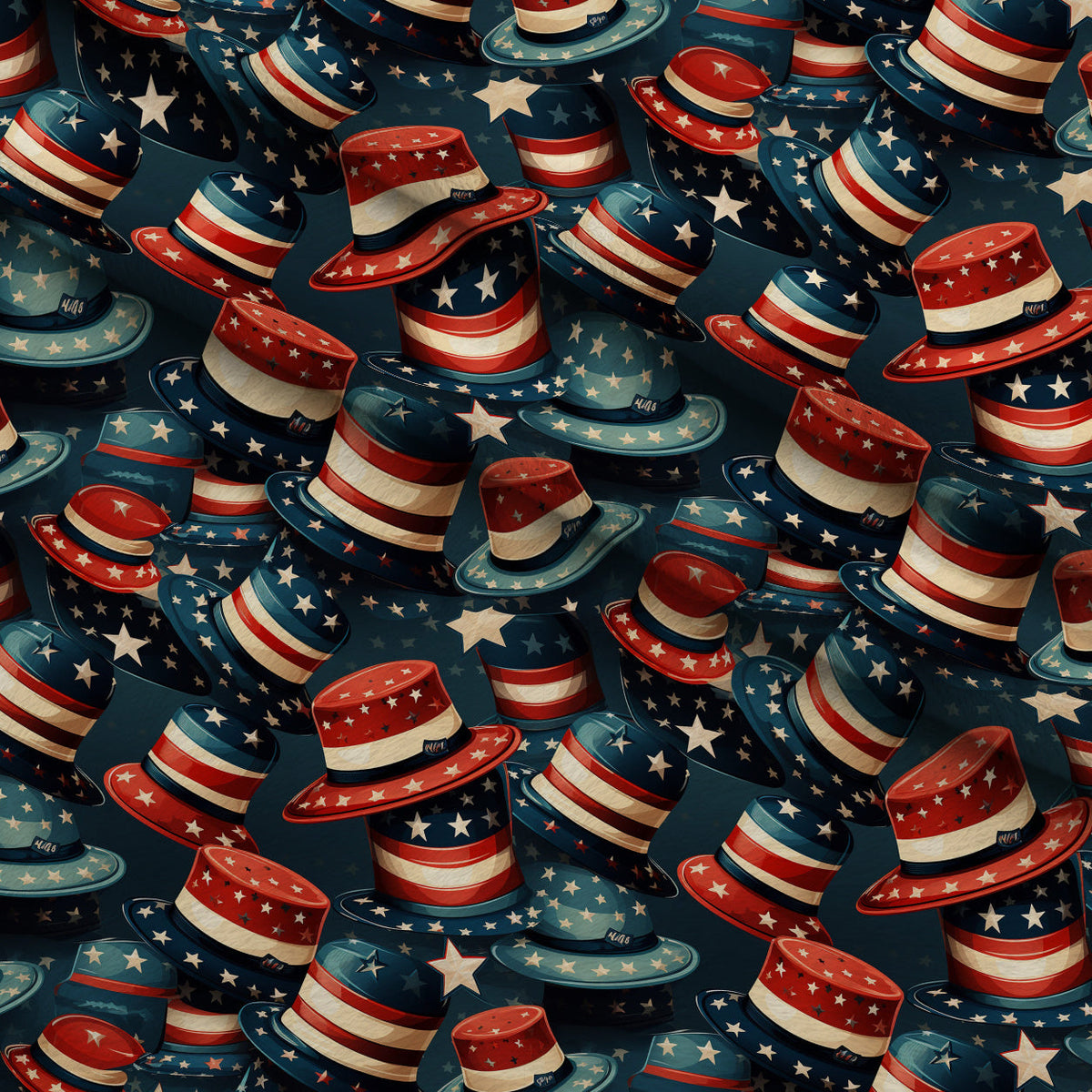 Patriotic Petals Pattern 12 Minky Fabric