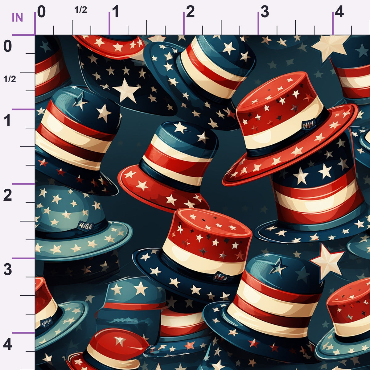 Patriotic Petals Pattern 12 Minky Fabric