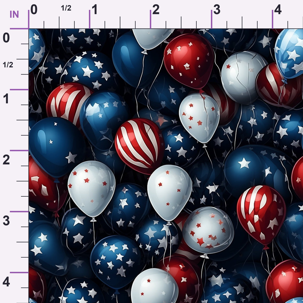 Patriotic Petals Pattern 13 Minky Fabric