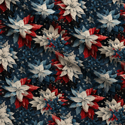 Patriotic Petals Pattern 20 Minky Fabric