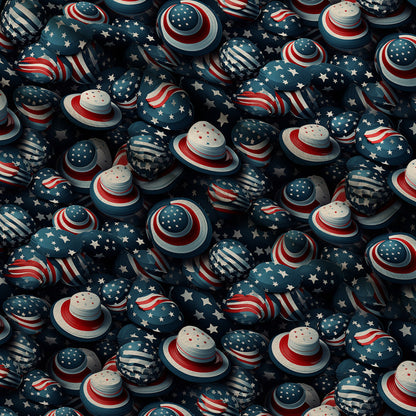 Patriotic Petals Pattern 4 Minky Fabric