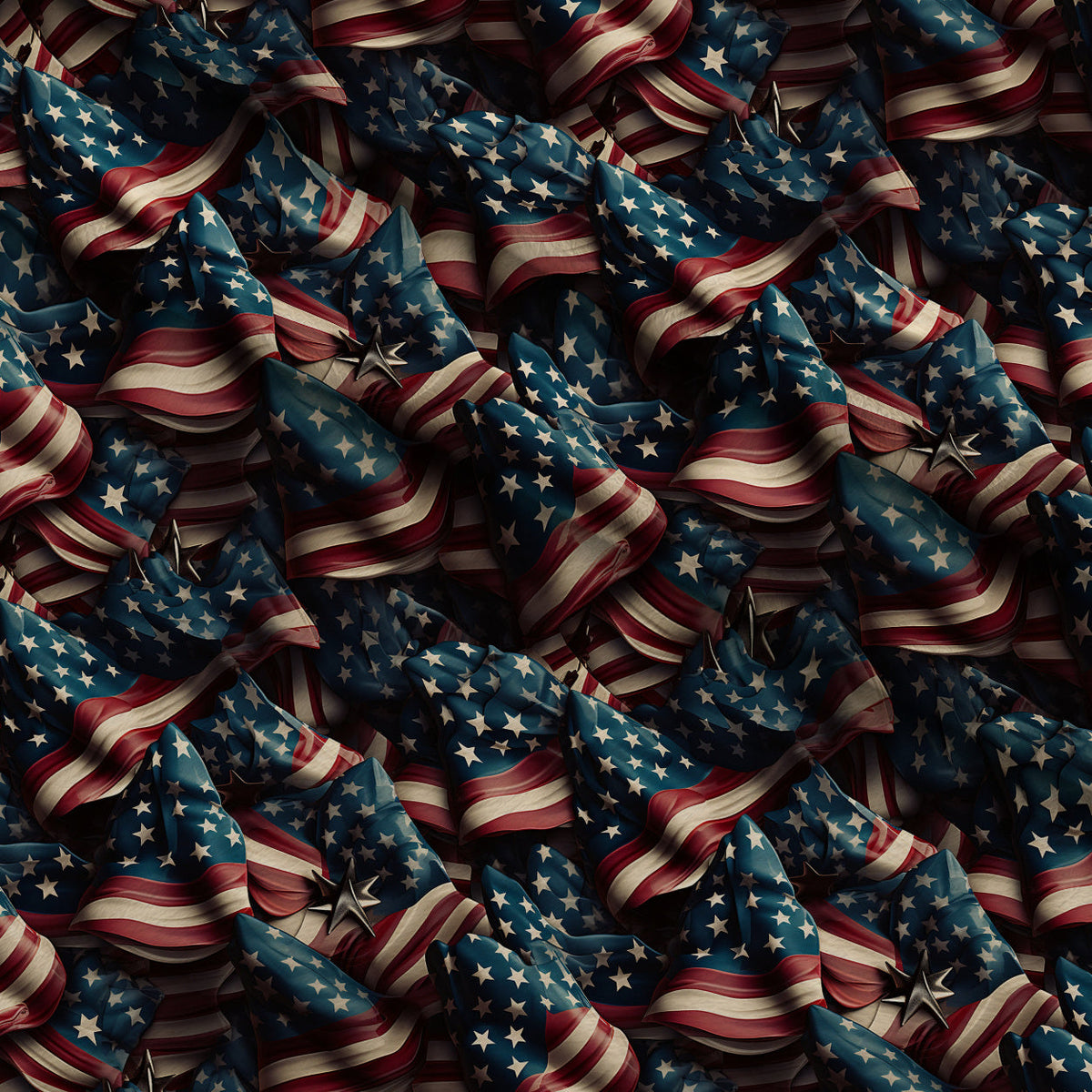 Patriotic Petals Pattern 5 Minky Fabric