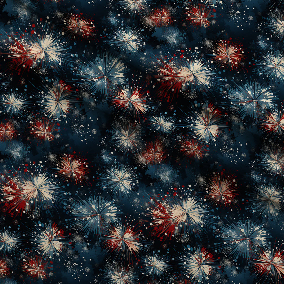 Patriotic Petals Pattern 8 Minky Fabric