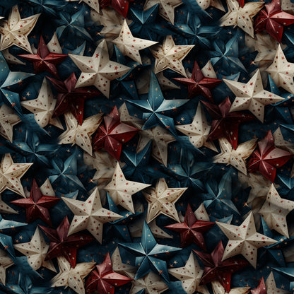 Patriotic Petals Pattern 9 Minky Fabric